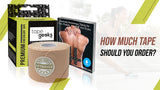 How much kinesiology tape do you need to start taping?