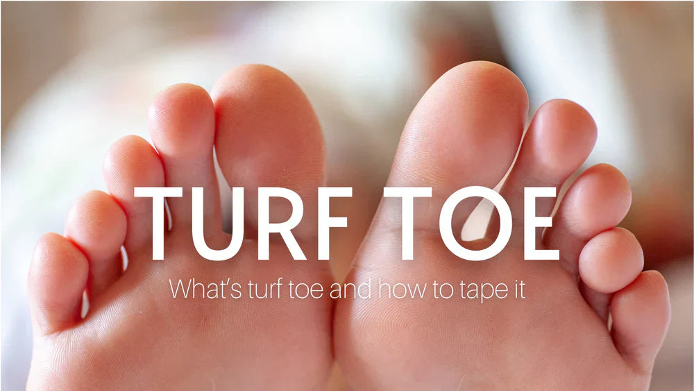 Turf toe injury and how to apply kinesiology tape — TapeGeeks taping guide