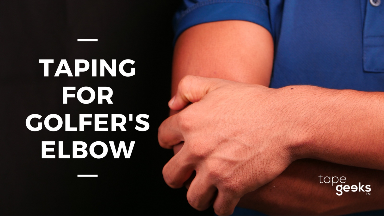 Kinesiology taping technique for golfer's elbow — lateral epicondyle taping guide