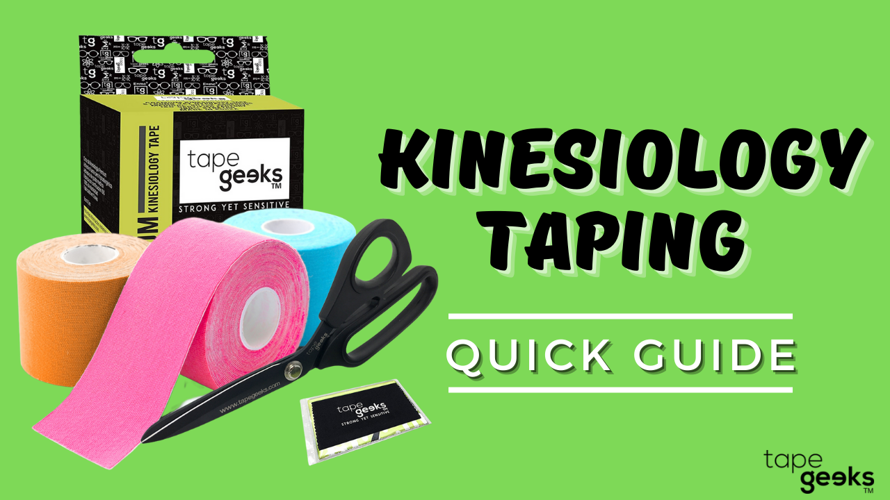 Different kinesiology tape cuts — I-strip Y-strip fan-cut and X-strip explained