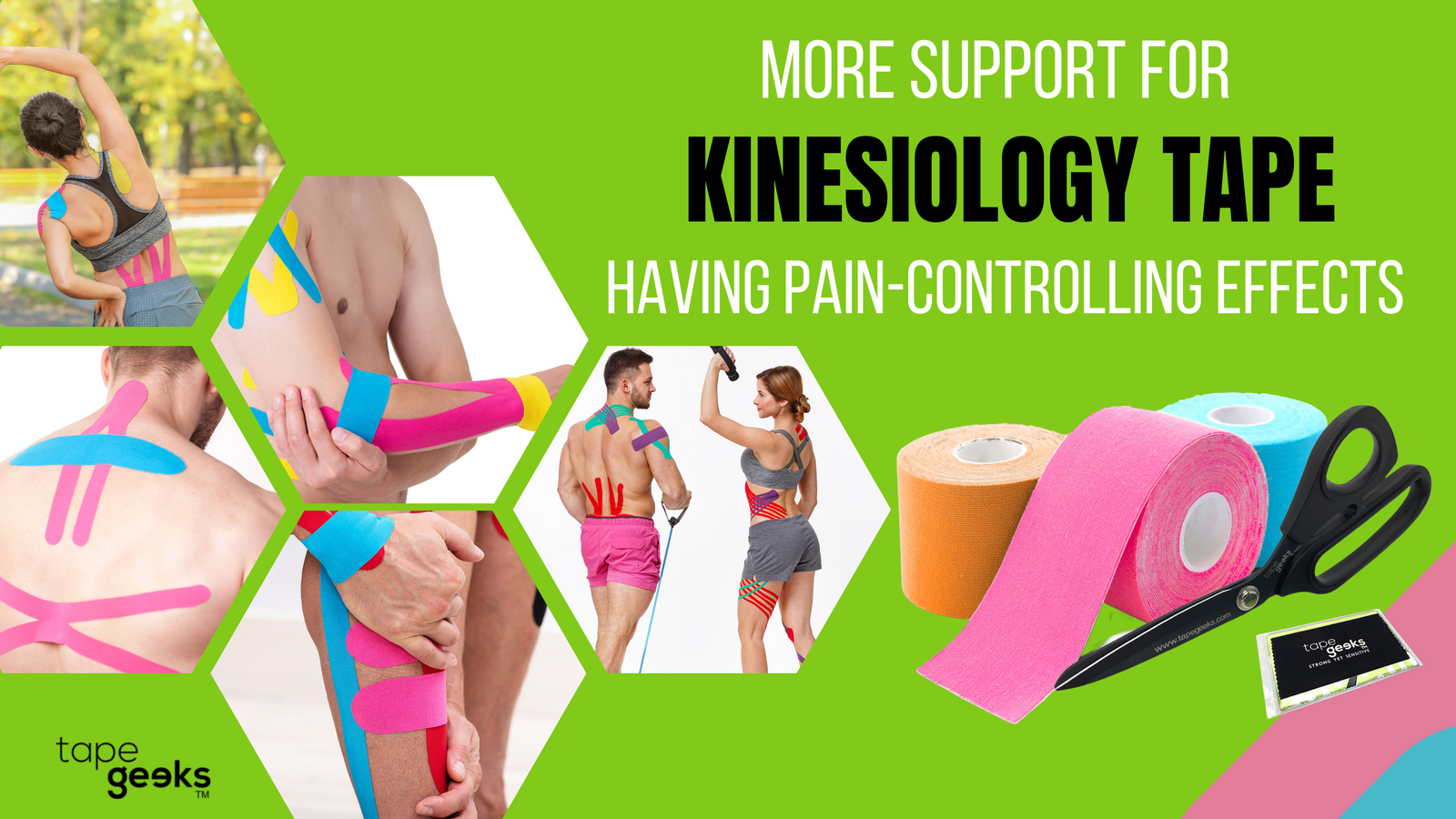 TapeGeeks kinesiology tape — does KT tape relieve pain and how it works