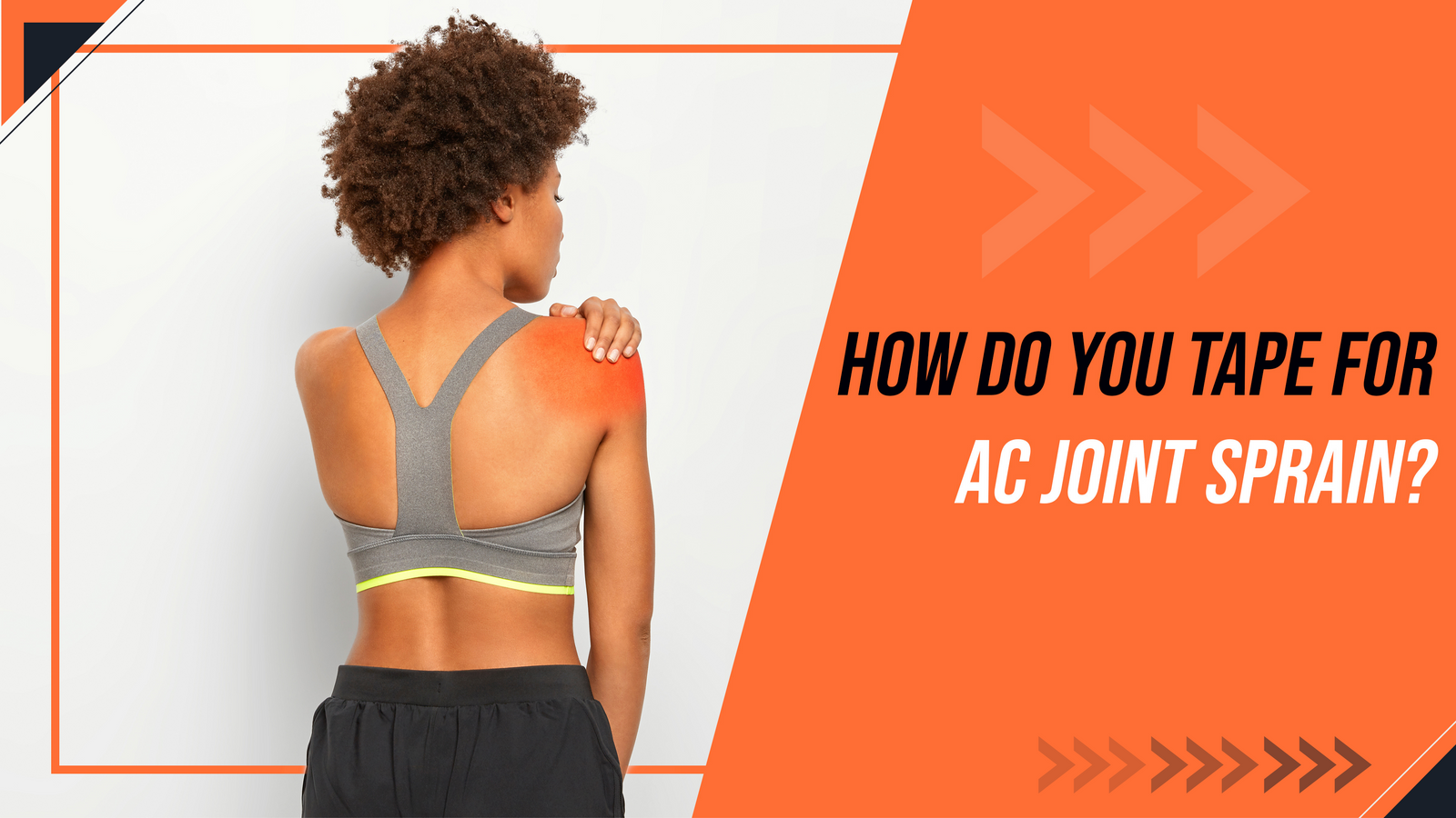 How to apply kinesiology tape for AC joint sprain — shoulder taping technique