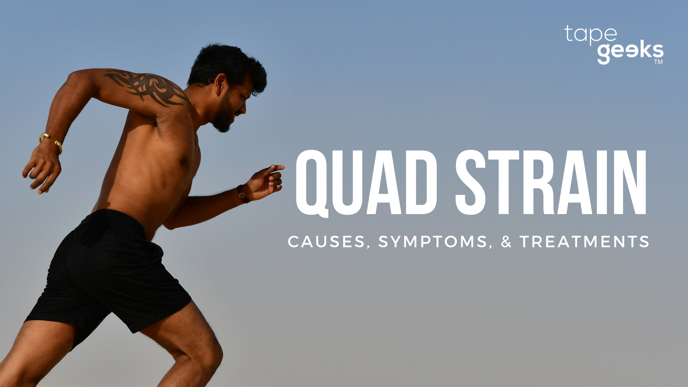 Quad strain taping | Tape Geeks - TapeGeeks