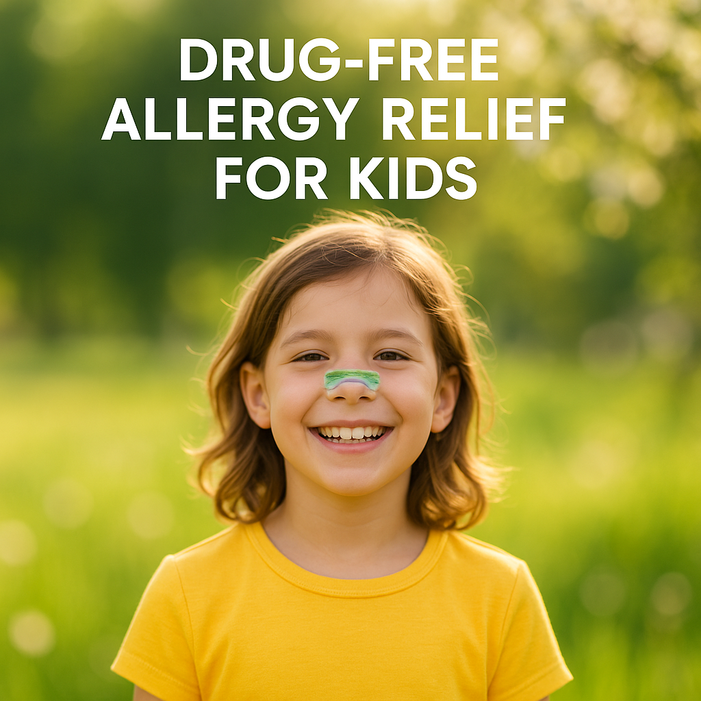 Drug-free allergy relief for kids using nasal strips — natural congestion solutions