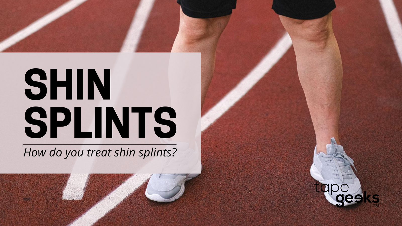 Shin splints taping technique — kinesiology tape for shin splints pain relief