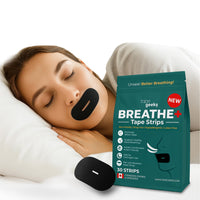 TG Breathe+ Mouth Tape for Sleeping – Anti-Snoring, Nasal Breathing Aid, Hypoallergenic, Skin-Friendly, 30 Strips