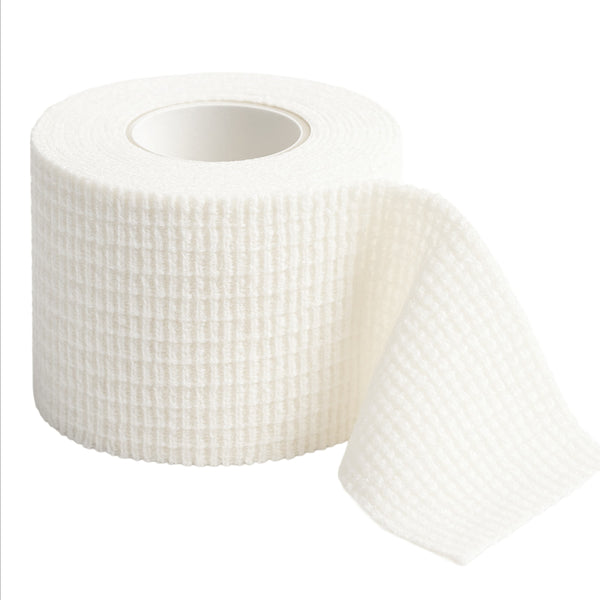 tapegeeks-weightlifting-tape-white-thumb-tape-hook-grip-lifting-protection
White roll of TapeGeeks weightlifting tape with a textured, flexible finish, shown unrolled to display its breathable cotton material used for thumb protection, hook grip support, and blister prevention during heavy lifting.